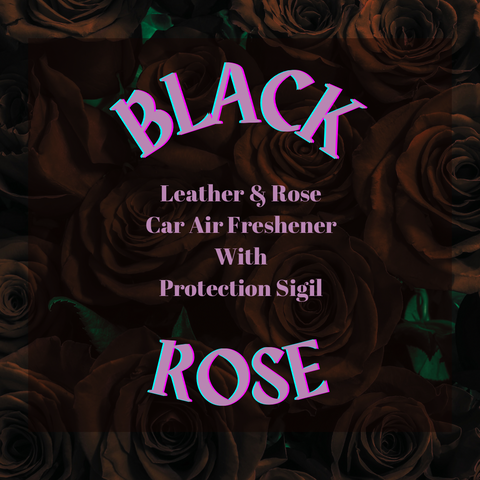 Black Rose Car Air-freshener