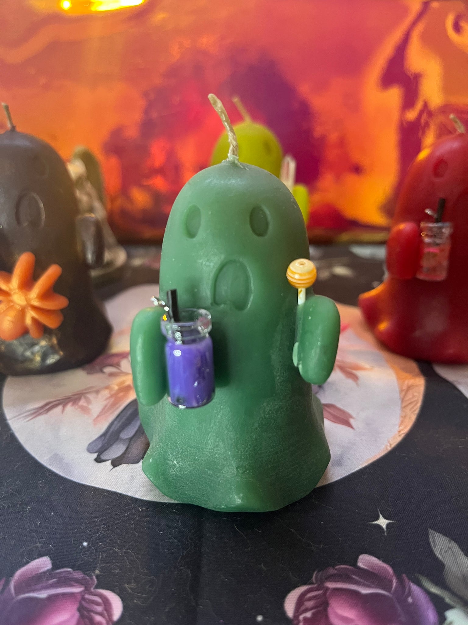 Teal Beeswax Ghostie