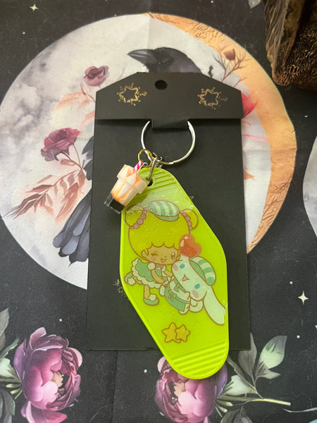 Cinnamon Rolls Motel Keychain
