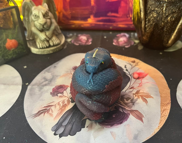 Blue and Purple Beeswax Snake