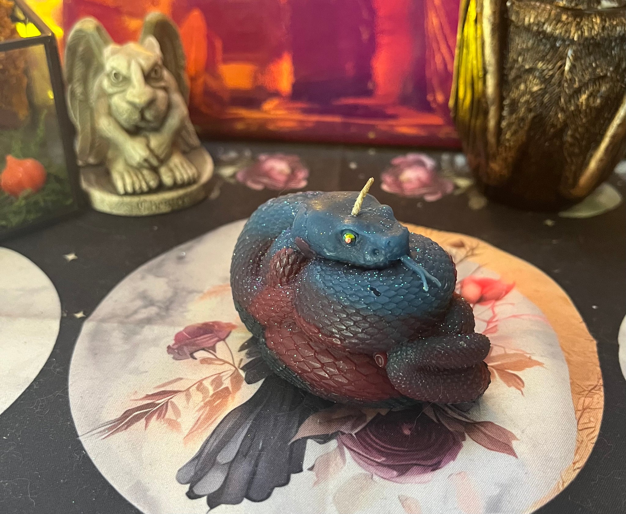 Blue and Purple Beeswax Snake