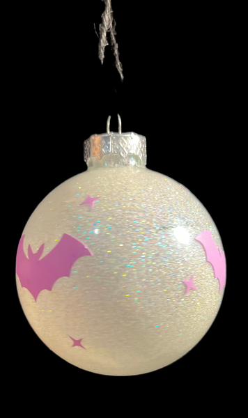 Lavender Bats Ornament
