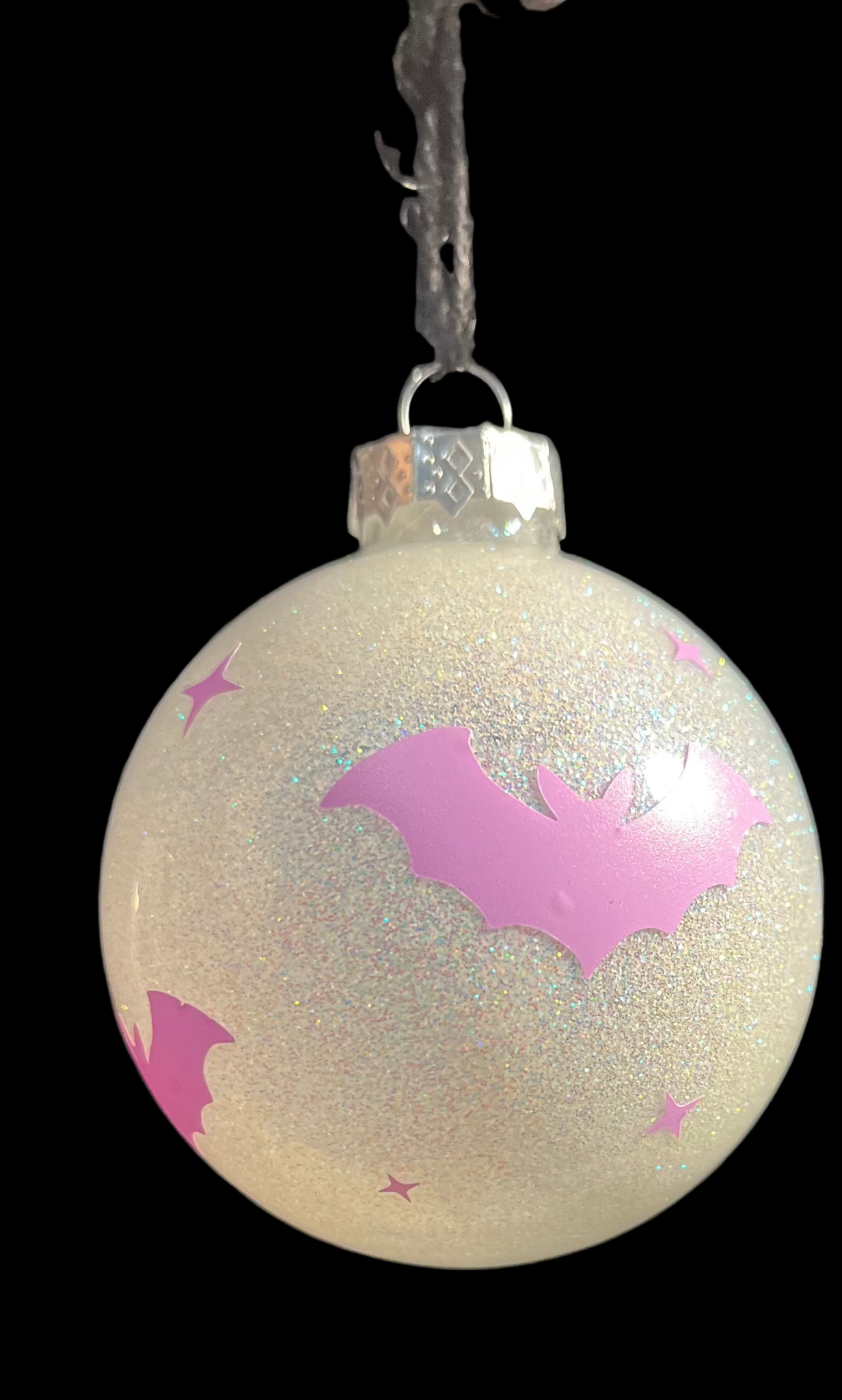 Lavender Bats Ornament