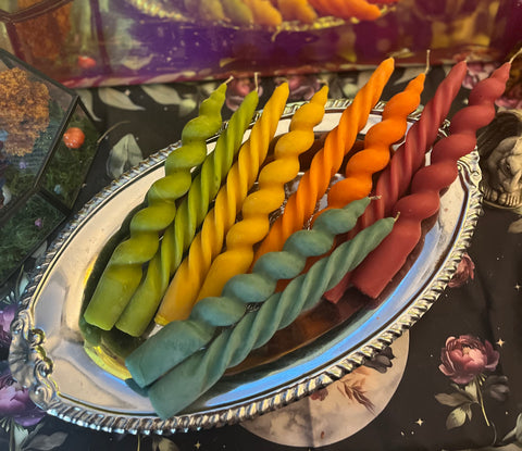 Groovy Taper Beeswax candles sets